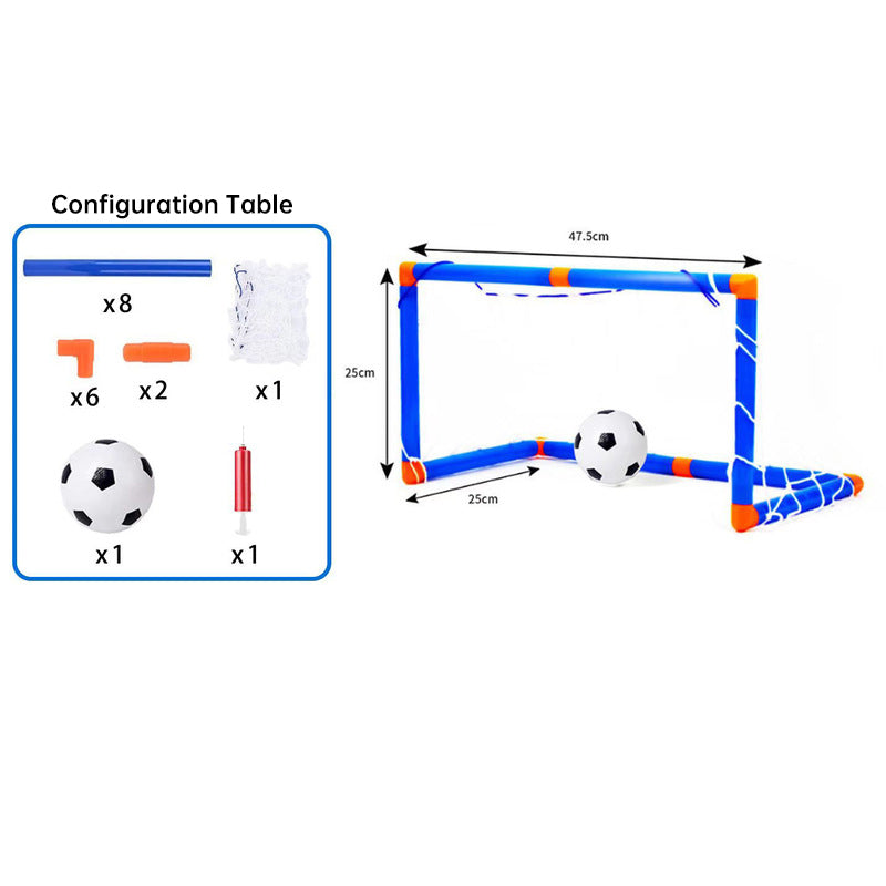 Mini Foldable Soccer Goal Set Portable Kids Indoor Outdoor Training
