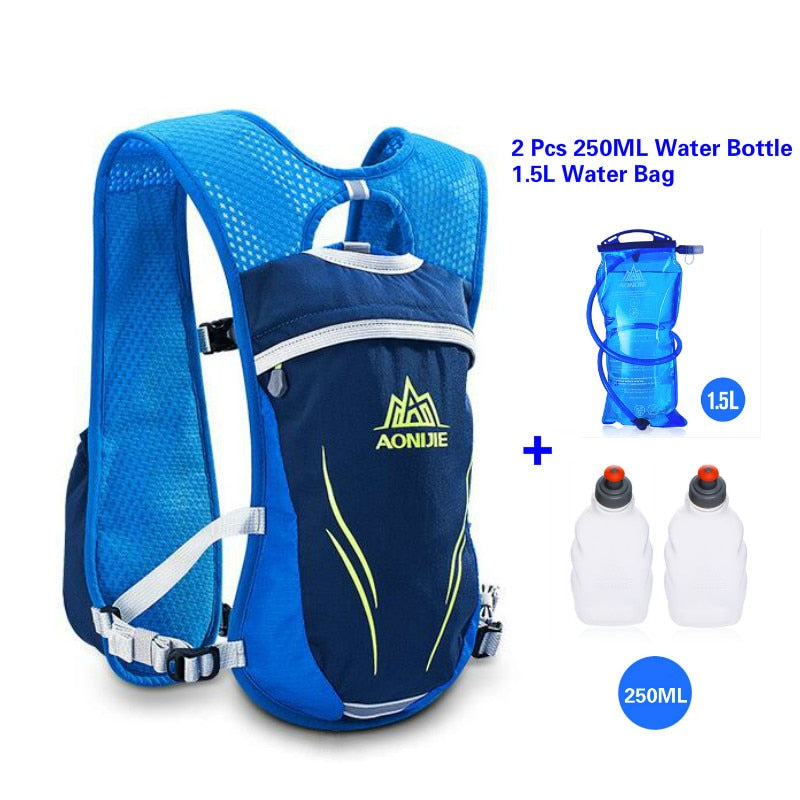5.5L Running Hydration Backpack Vest Marathon Cycling Hiking Bag