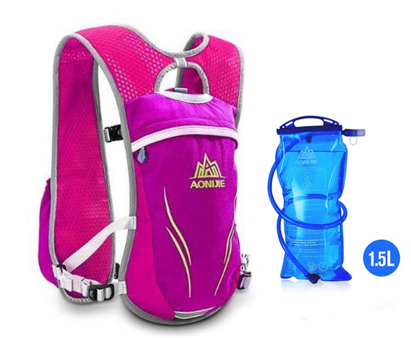 5.5L Running Hydration Backpack Vest Marathon Cycling Hiking Bag