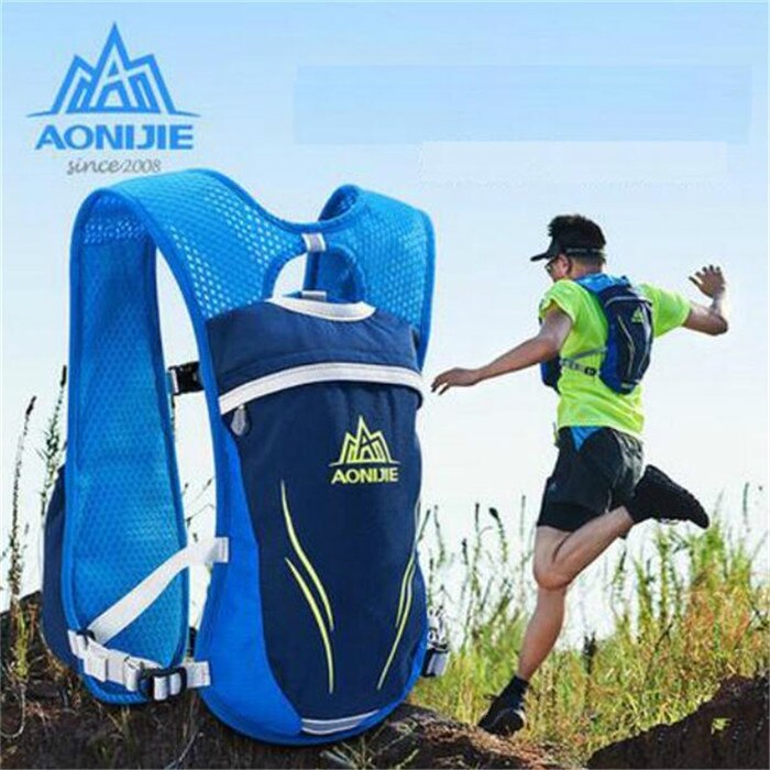 5.5L Running Hydration Backpack Vest Marathon Cycling Hiking Bag