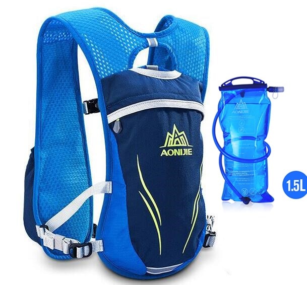 5.5L Running Hydration Backpack Vest Marathon Cycling Hiking Bag