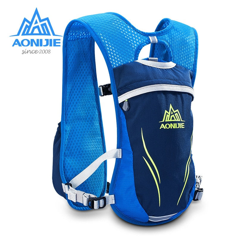 5.5L Running Hydration Backpack Vest Marathon Cycling Hiking Bag