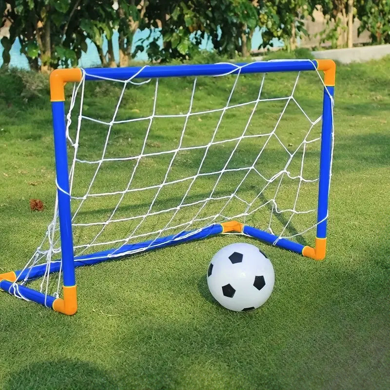 Mini Foldable Soccer Goal Set Portable Kids Indoor Outdoor Training