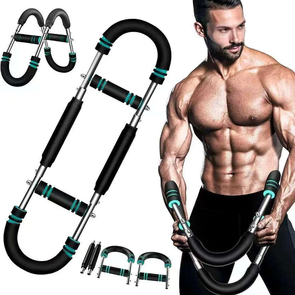Adjustable Arm Strength Trainer U Shape Chest Muscle Fitness Equipment