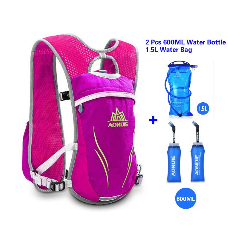5.5L Running Hydration Backpack Vest Marathon Cycling Hiking Bag
