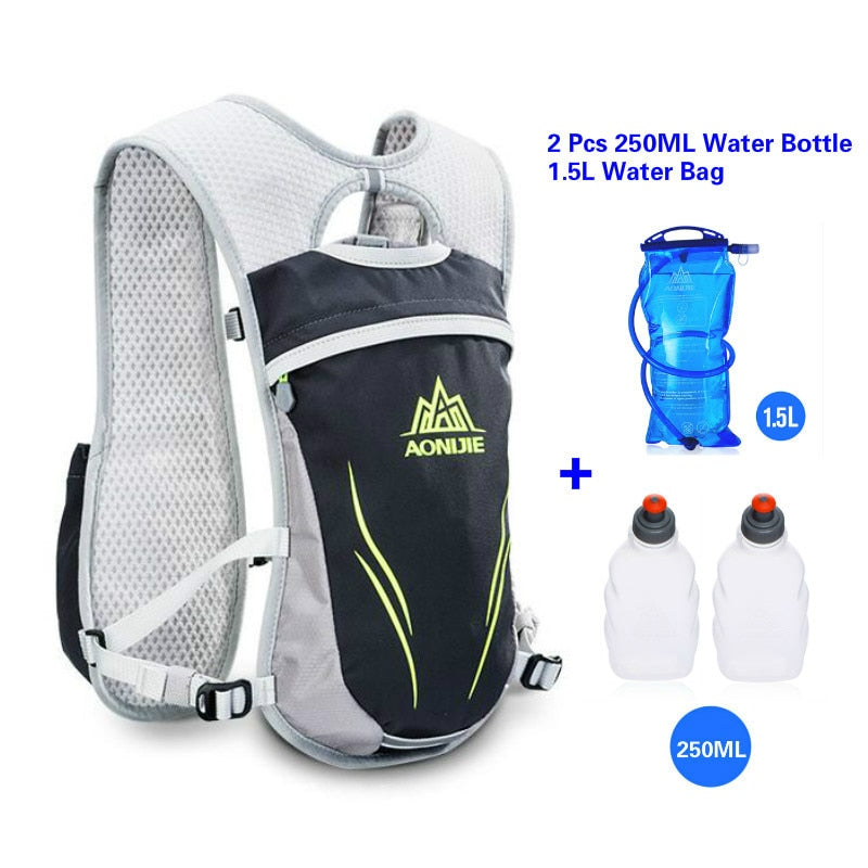 5.5L Running Hydration Backpack Vest Marathon Cycling Hiking Bag