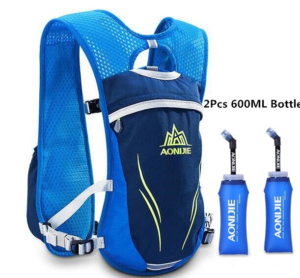 5.5L Running Hydration Backpack Vest Marathon Cycling Hiking Bag