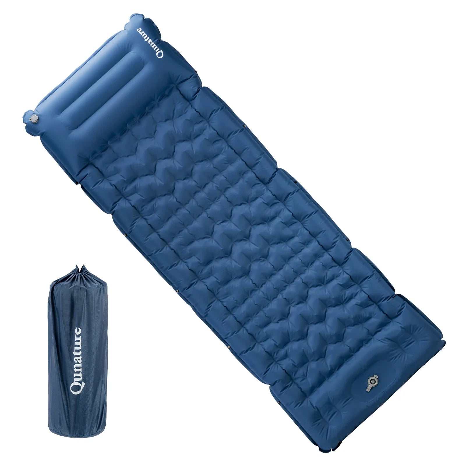Ultra Light Inflatable Sleeping Pad With Pillow Camping Hiking